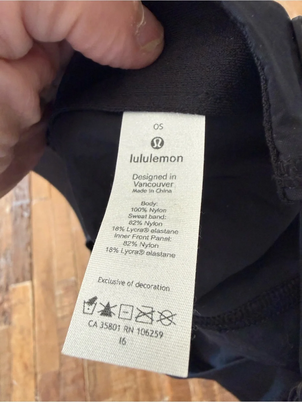 Lululemon Women's Black Baseball Cap